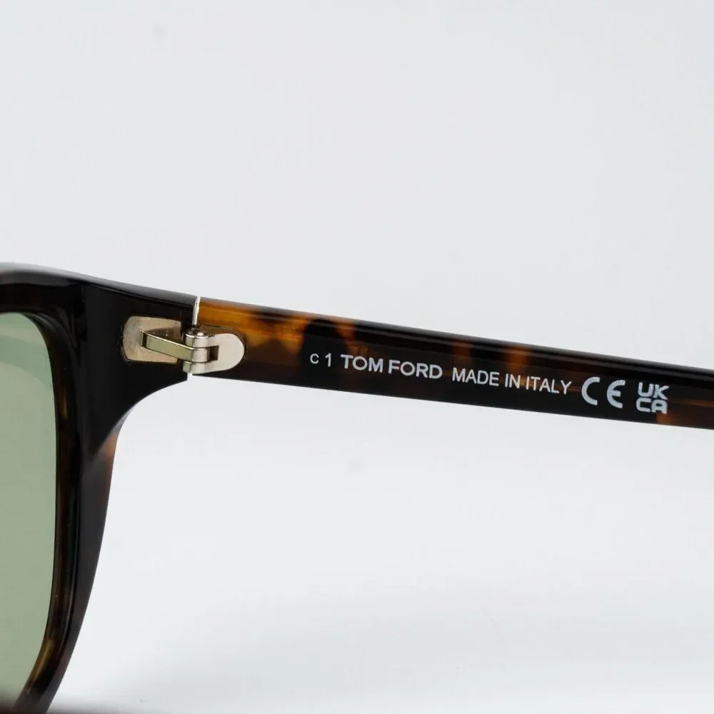 Tom Ford EDWARD-02 Men Sunglasses Havana Green Photochromic Aviator FT1002/S 52N